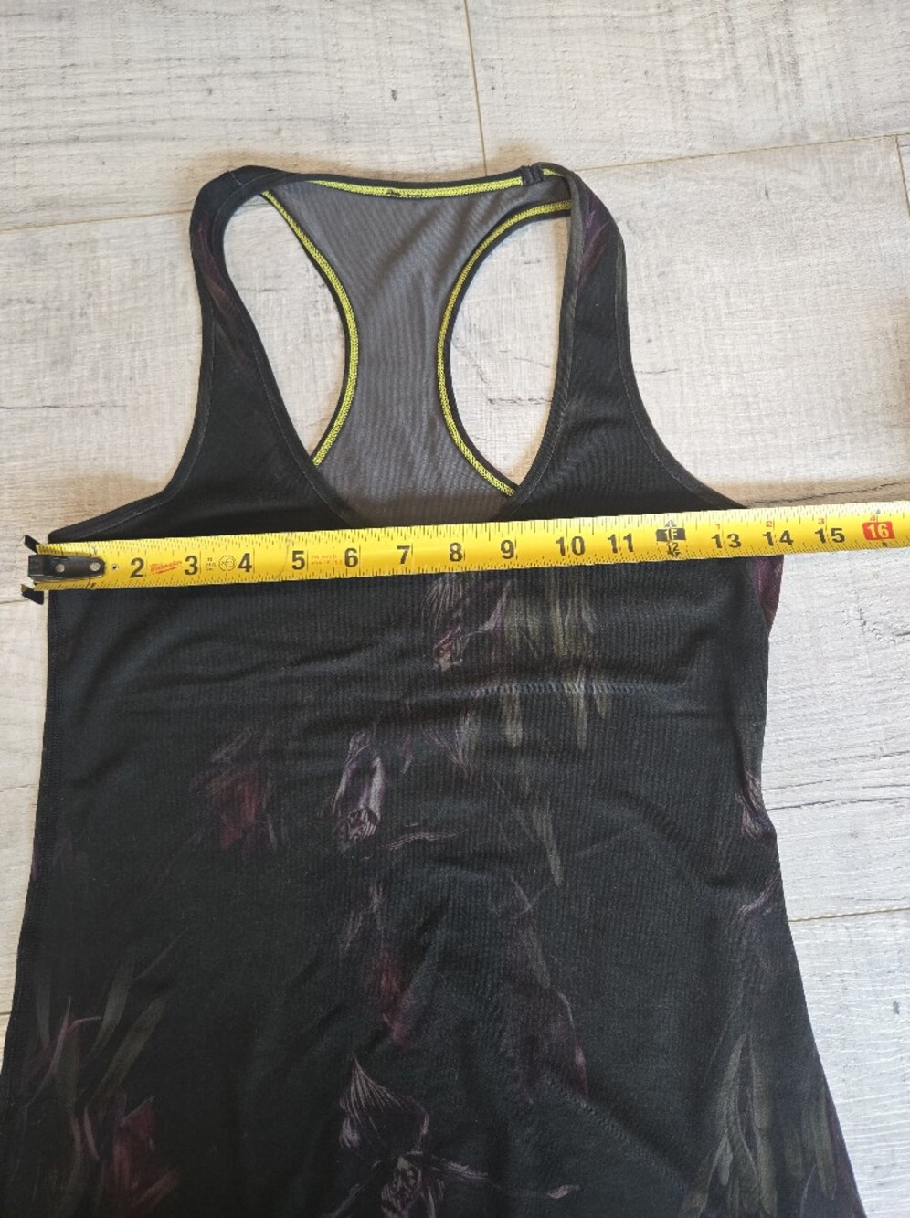 lululemon Black Floral Racerback & Tank Tops (Pair) No Tags - Picture 5 of 11